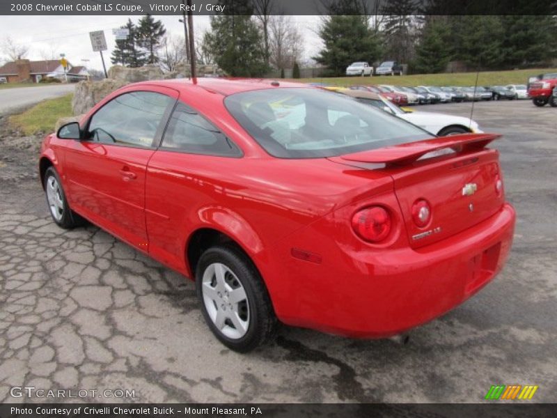 Victory Red / Gray 2008 Chevrolet Cobalt LS Coupe