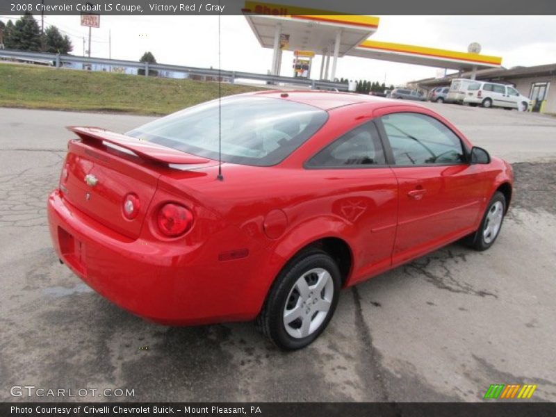 Victory Red / Gray 2008 Chevrolet Cobalt LS Coupe