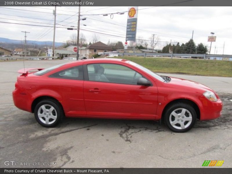 Victory Red / Gray 2008 Chevrolet Cobalt LS Coupe