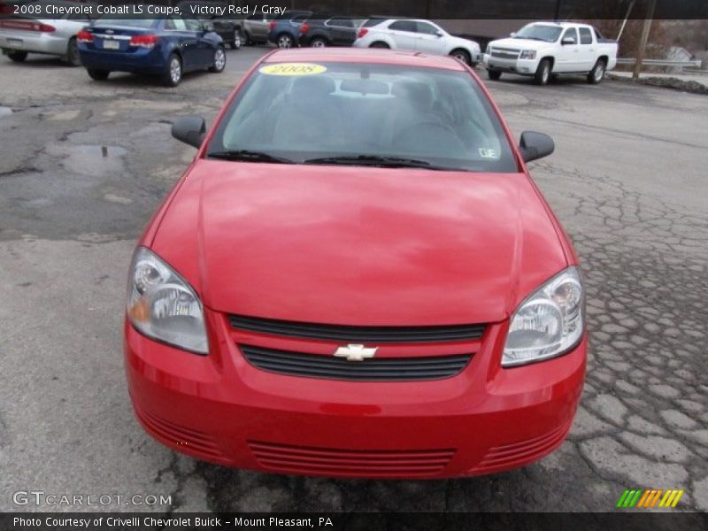 Victory Red / Gray 2008 Chevrolet Cobalt LS Coupe