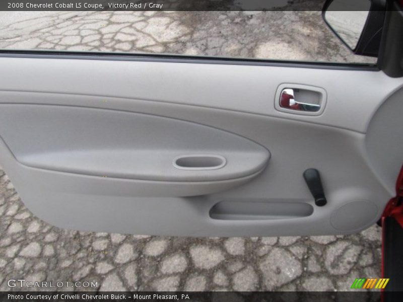 Victory Red / Gray 2008 Chevrolet Cobalt LS Coupe