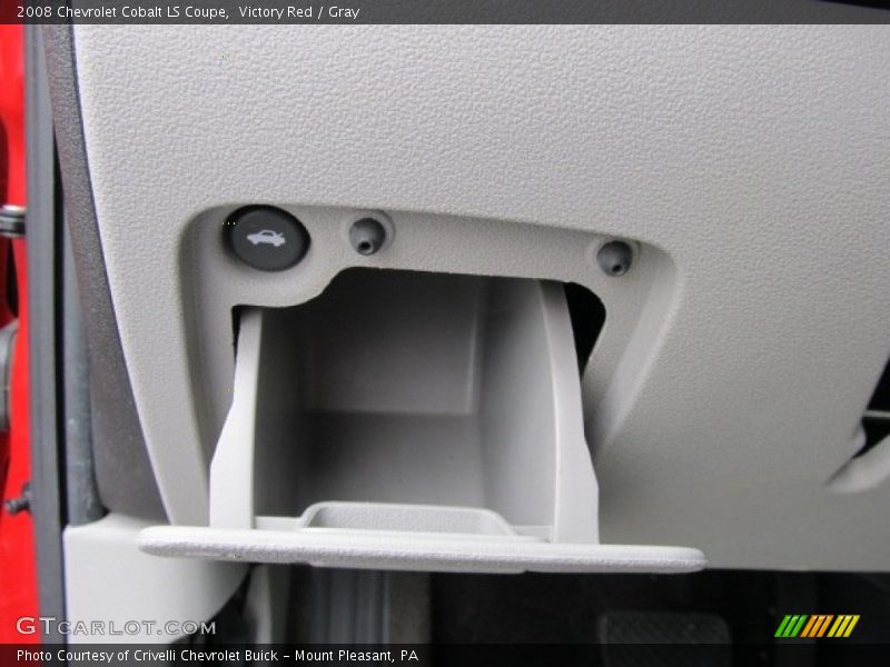 Victory Red / Gray 2008 Chevrolet Cobalt LS Coupe
