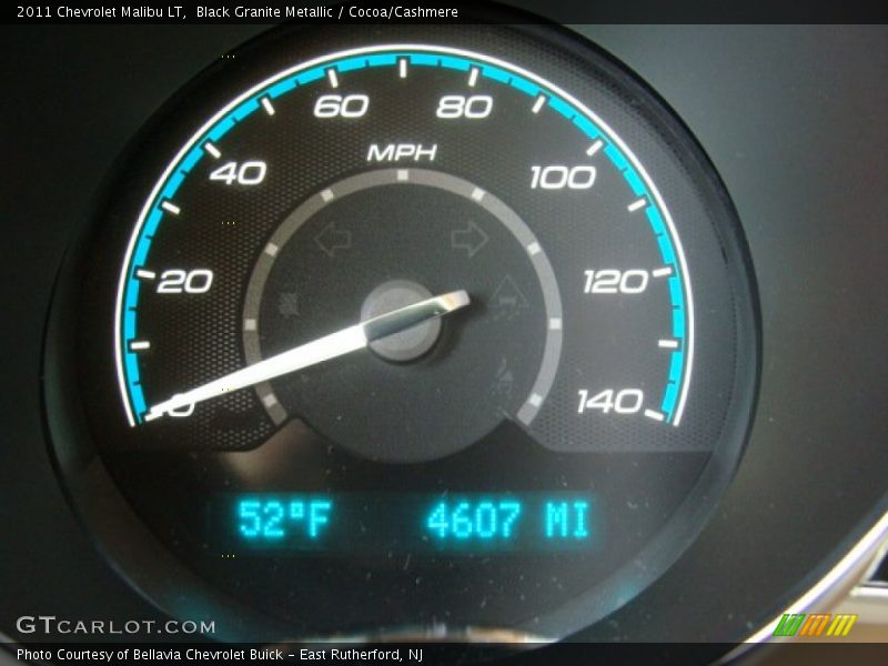 Black Granite Metallic / Cocoa/Cashmere 2011 Chevrolet Malibu LT
