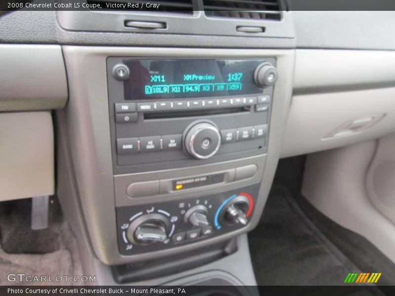 Victory Red / Gray 2008 Chevrolet Cobalt LS Coupe