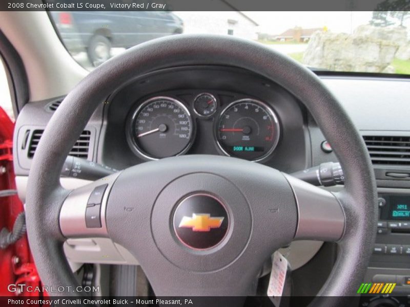 Victory Red / Gray 2008 Chevrolet Cobalt LS Coupe
