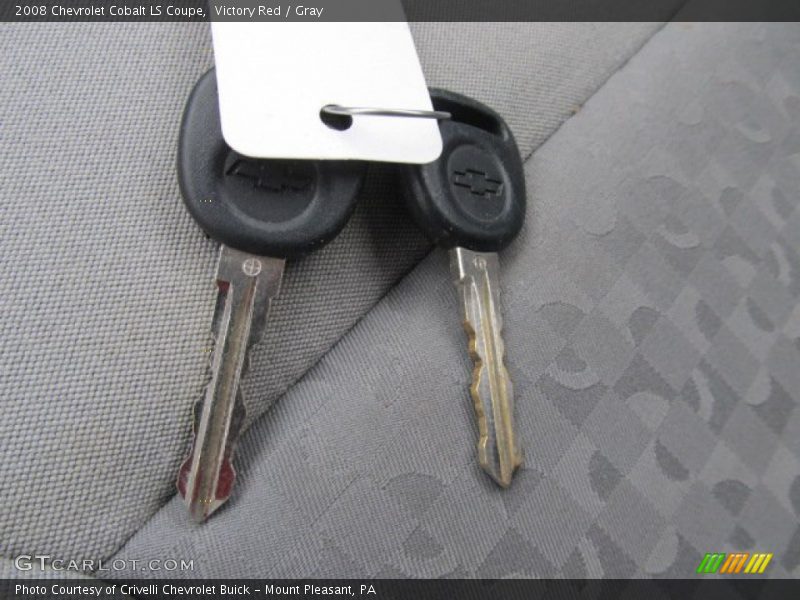Victory Red / Gray 2008 Chevrolet Cobalt LS Coupe