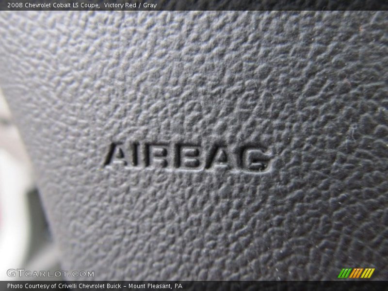 Victory Red / Gray 2008 Chevrolet Cobalt LS Coupe