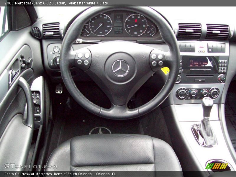 Alabaster White / Black 2005 Mercedes-Benz C 320 Sedan