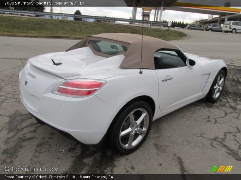 Polar White / Tan 2008 Saturn Sky Roadster
