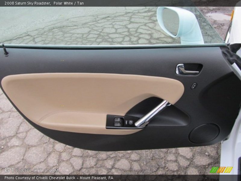 Polar White / Tan 2008 Saturn Sky Roadster