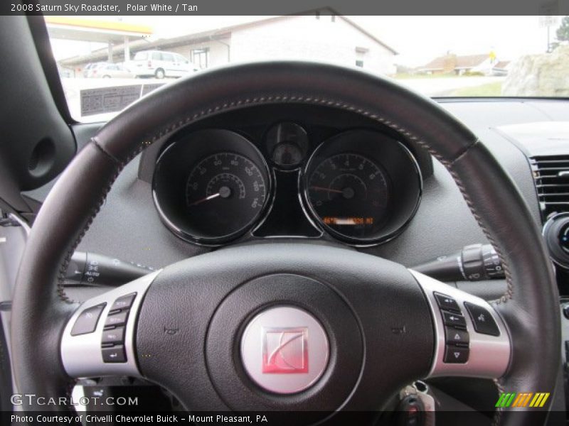 Polar White / Tan 2008 Saturn Sky Roadster