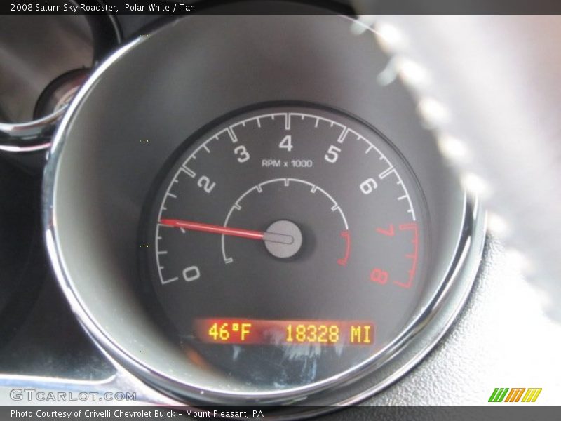 Polar White / Tan 2008 Saturn Sky Roadster