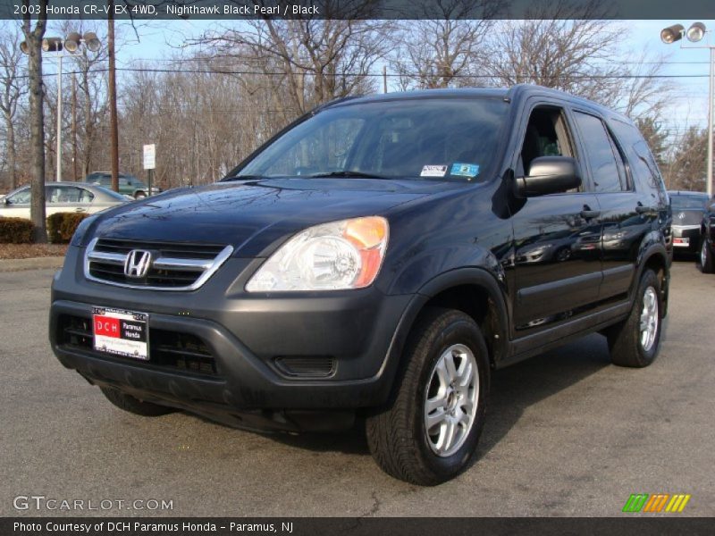 Nighthawk Black Pearl / Black 2003 Honda CR-V EX 4WD