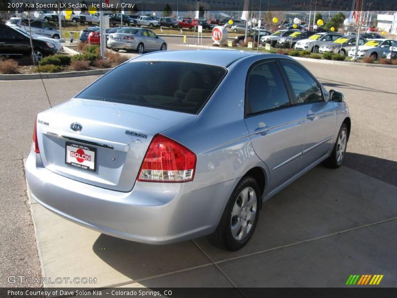 Ice Blue / Gray 2007 Kia Spectra LX Sedan