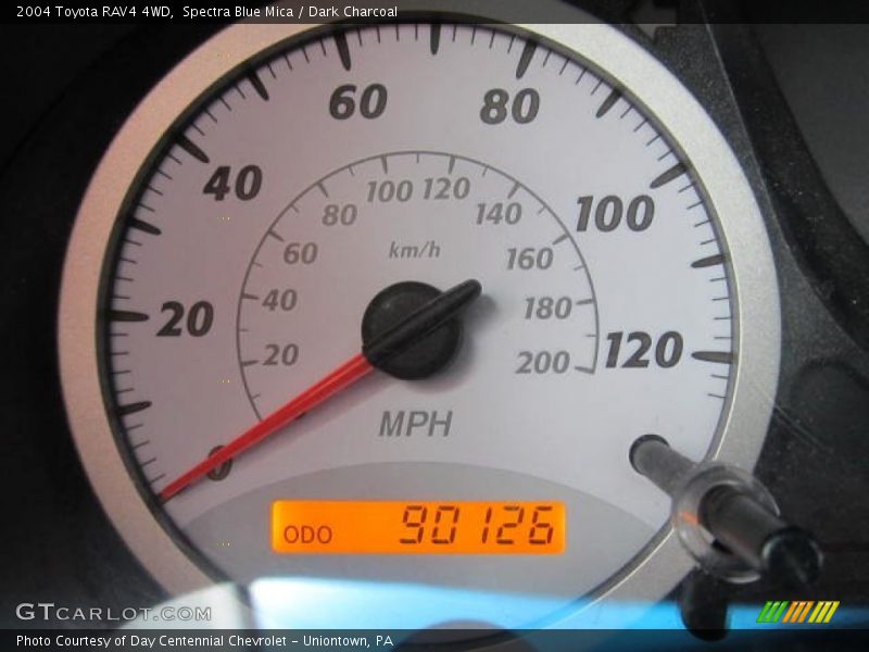 Spectra Blue Mica / Dark Charcoal 2004 Toyota RAV4 4WD