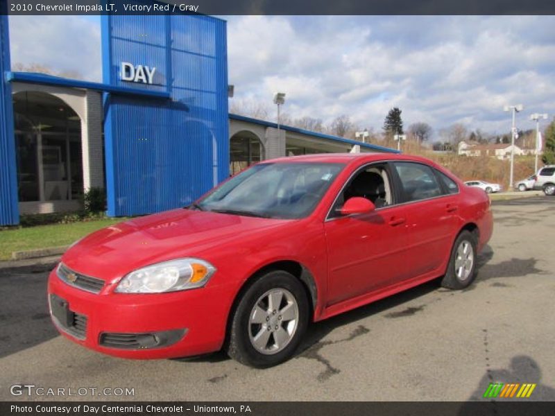 Victory Red / Gray 2010 Chevrolet Impala LT