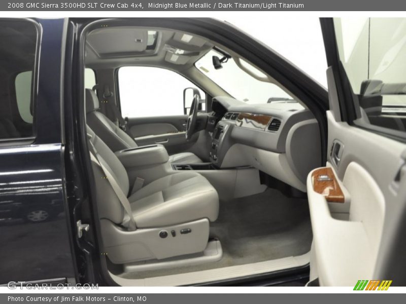 Midnight Blue Metallic / Dark Titanium/Light Titanium 2008 GMC Sierra 3500HD SLT Crew Cab 4x4