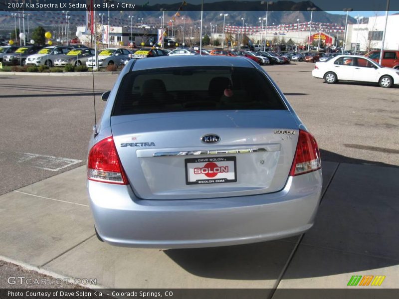 Ice Blue / Gray 2007 Kia Spectra LX Sedan