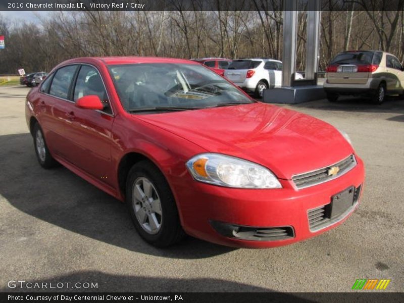 Victory Red / Gray 2010 Chevrolet Impala LT