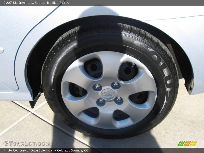 Ice Blue / Gray 2007 Kia Spectra LX Sedan