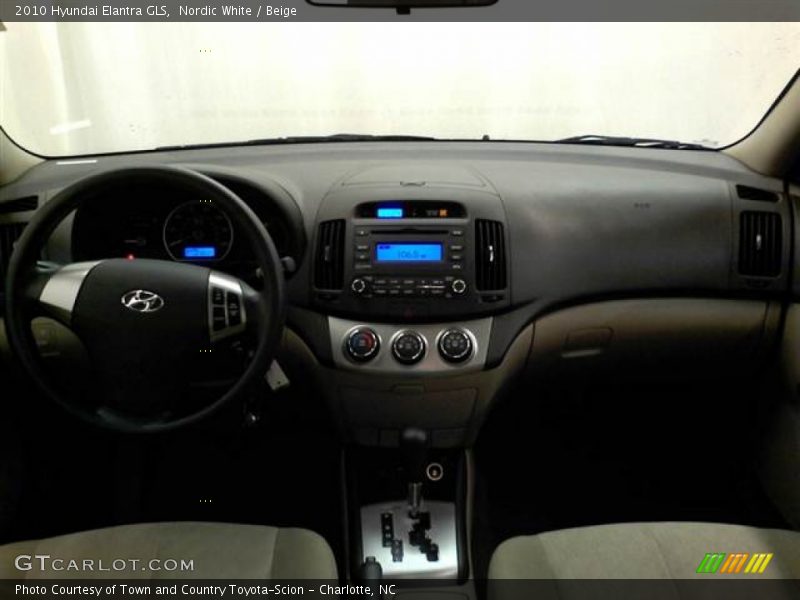 Nordic White / Beige 2010 Hyundai Elantra GLS