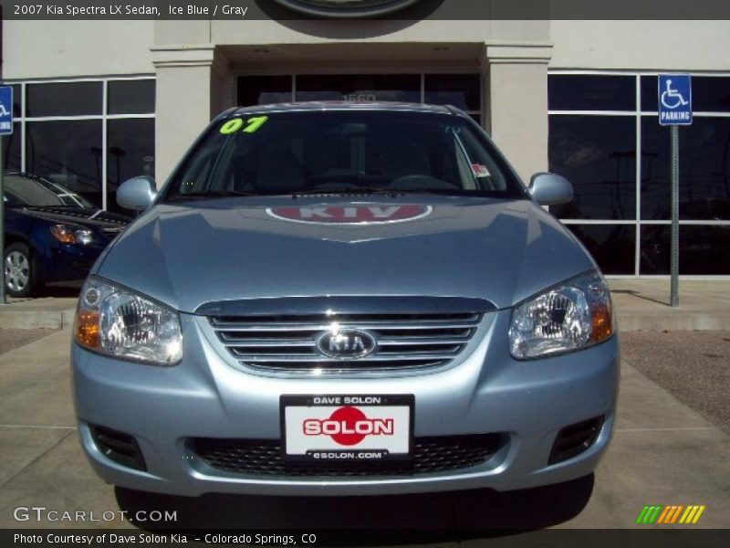 Ice Blue / Gray 2007 Kia Spectra LX Sedan