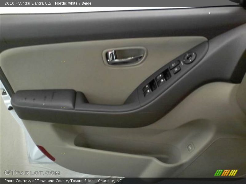 Nordic White / Beige 2010 Hyundai Elantra GLS