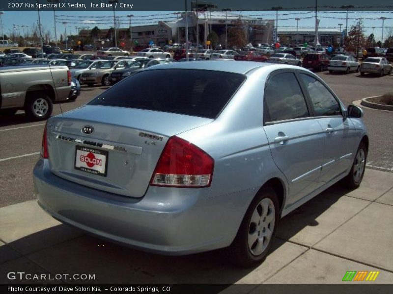 Ice Blue / Gray 2007 Kia Spectra LX Sedan