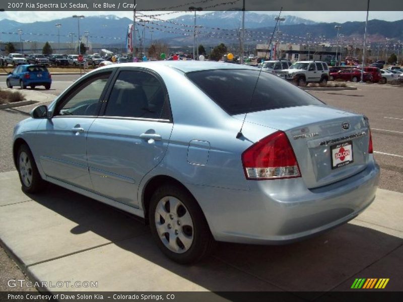 Ice Blue / Gray 2007 Kia Spectra LX Sedan