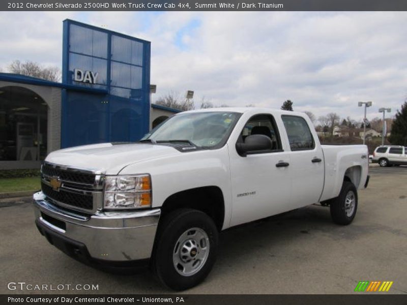 Summit White / Dark Titanium 2012 Chevrolet Silverado 2500HD Work Truck Crew Cab 4x4