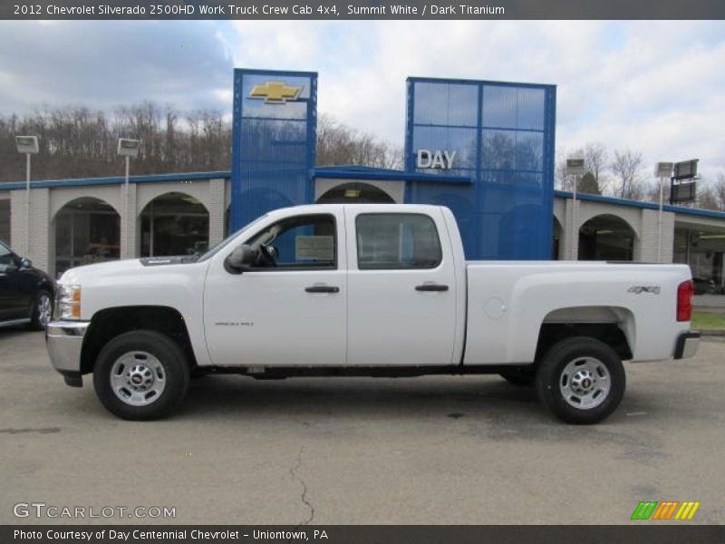 Summit White / Dark Titanium 2012 Chevrolet Silverado 2500HD Work Truck Crew Cab 4x4