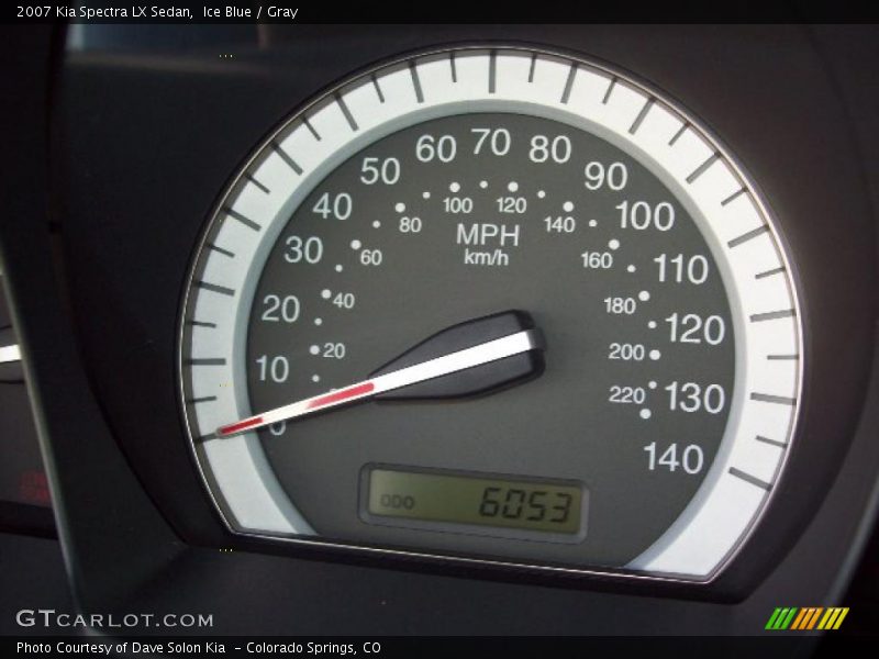 Ice Blue / Gray 2007 Kia Spectra LX Sedan