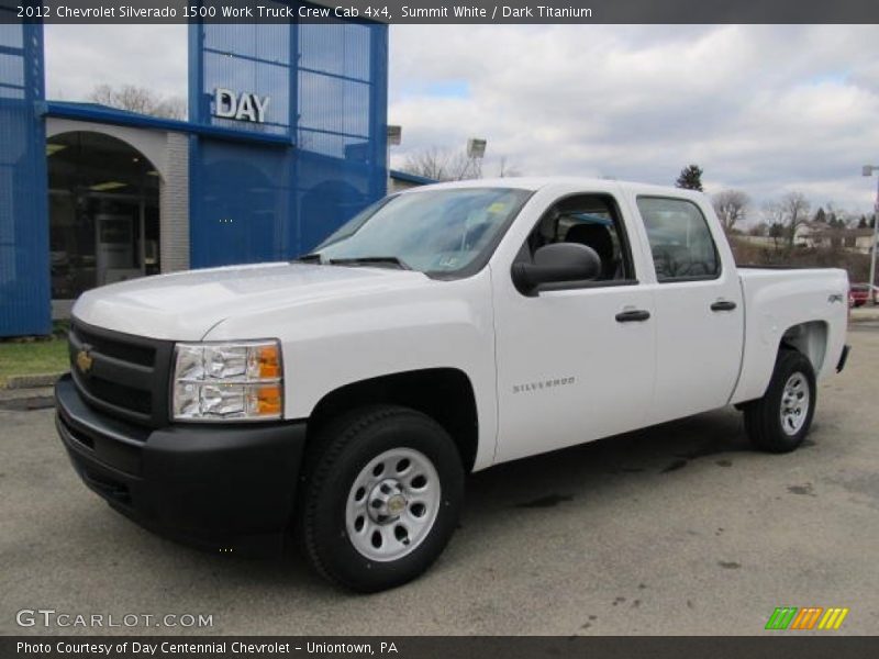 Summit White / Dark Titanium 2012 Chevrolet Silverado 1500 Work Truck Crew Cab 4x4