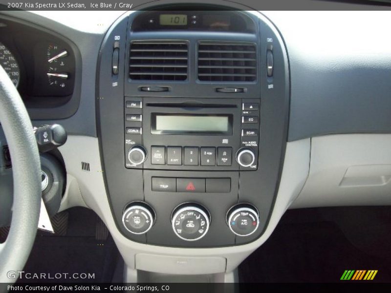 Ice Blue / Gray 2007 Kia Spectra LX Sedan