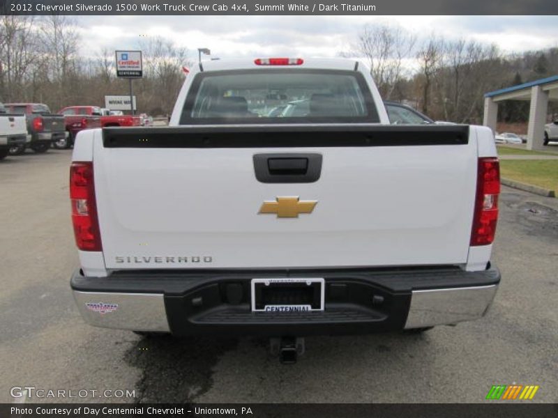 Summit White / Dark Titanium 2012 Chevrolet Silverado 1500 Work Truck Crew Cab 4x4