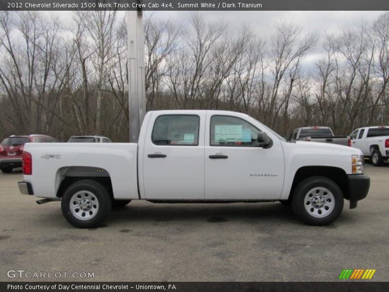 Summit White / Dark Titanium 2012 Chevrolet Silverado 1500 Work Truck Crew Cab 4x4