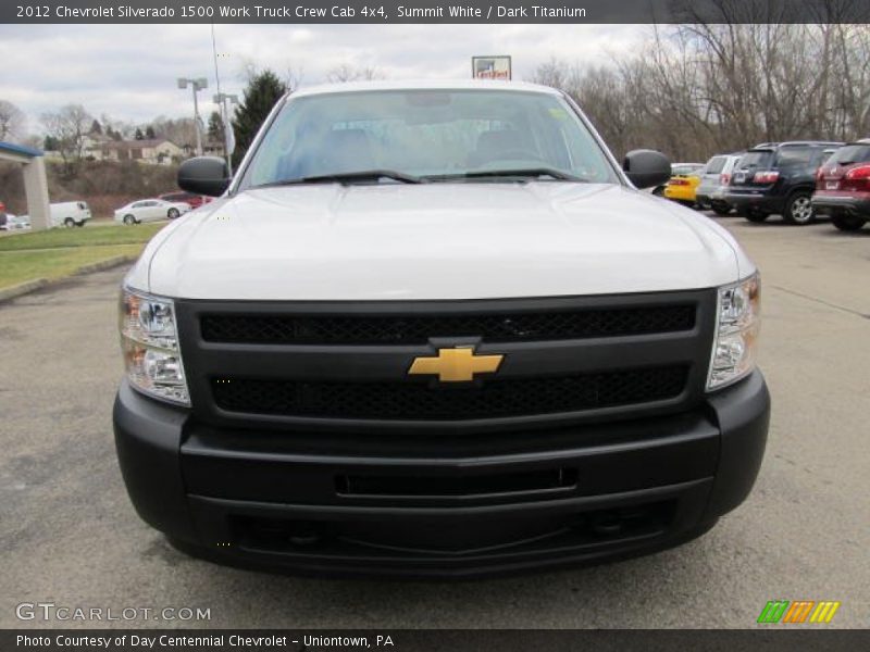 Summit White / Dark Titanium 2012 Chevrolet Silverado 1500 Work Truck Crew Cab 4x4