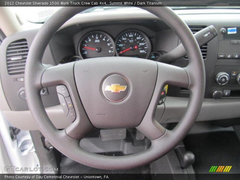 Summit White / Dark Titanium 2012 Chevrolet Silverado 1500 Work Truck Crew Cab 4x4