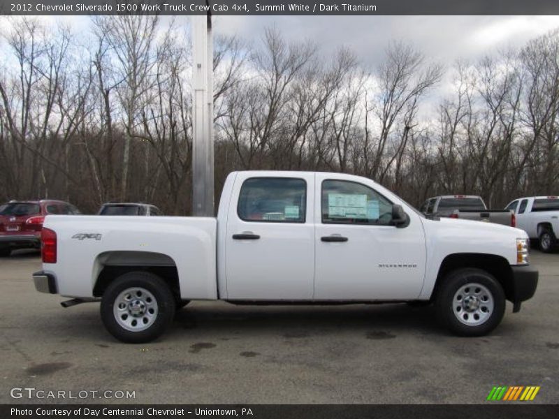 Summit White / Dark Titanium 2012 Chevrolet Silverado 1500 Work Truck Crew Cab 4x4