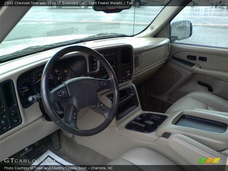 Light Pewter Metallic / Tan 2003 Chevrolet Silverado 1500 LT Extended Cab