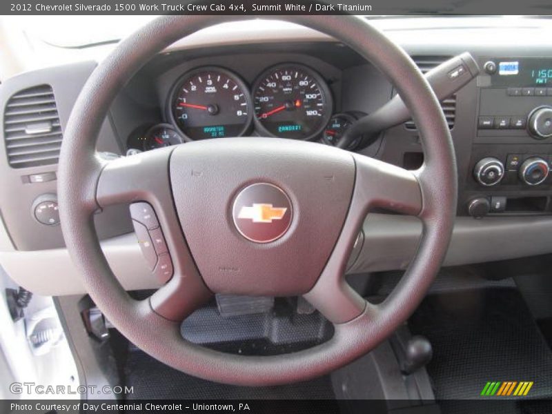 Summit White / Dark Titanium 2012 Chevrolet Silverado 1500 Work Truck Crew Cab 4x4