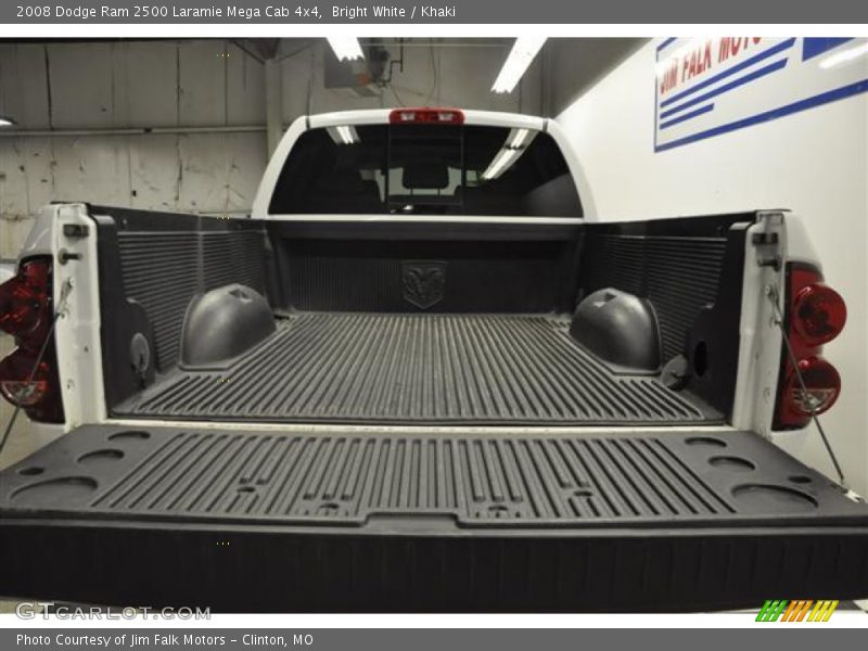 Bright White / Khaki 2008 Dodge Ram 2500 Laramie Mega Cab 4x4