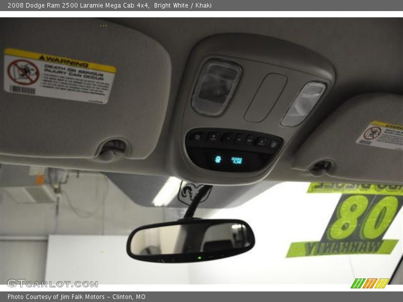 Bright White / Khaki 2008 Dodge Ram 2500 Laramie Mega Cab 4x4