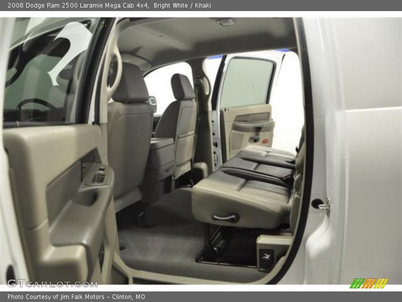 Bright White / Khaki 2008 Dodge Ram 2500 Laramie Mega Cab 4x4