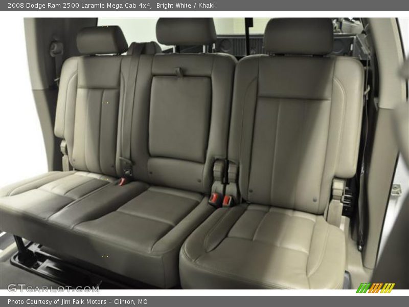 Bright White / Khaki 2008 Dodge Ram 2500 Laramie Mega Cab 4x4