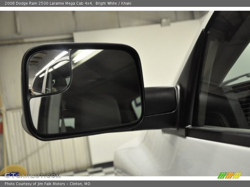 Bright White / Khaki 2008 Dodge Ram 2500 Laramie Mega Cab 4x4