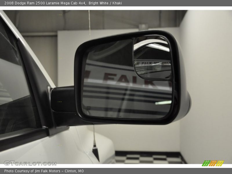 Bright White / Khaki 2008 Dodge Ram 2500 Laramie Mega Cab 4x4