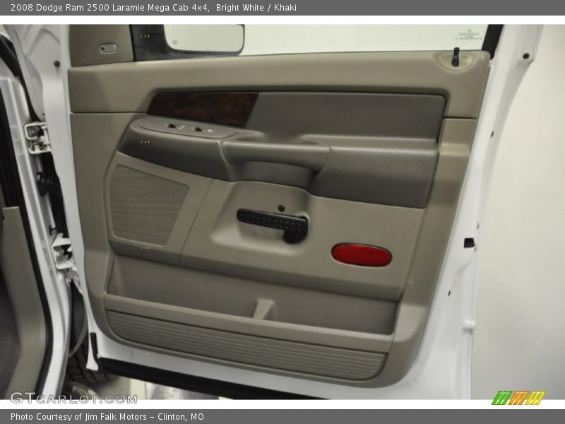 Bright White / Khaki 2008 Dodge Ram 2500 Laramie Mega Cab 4x4