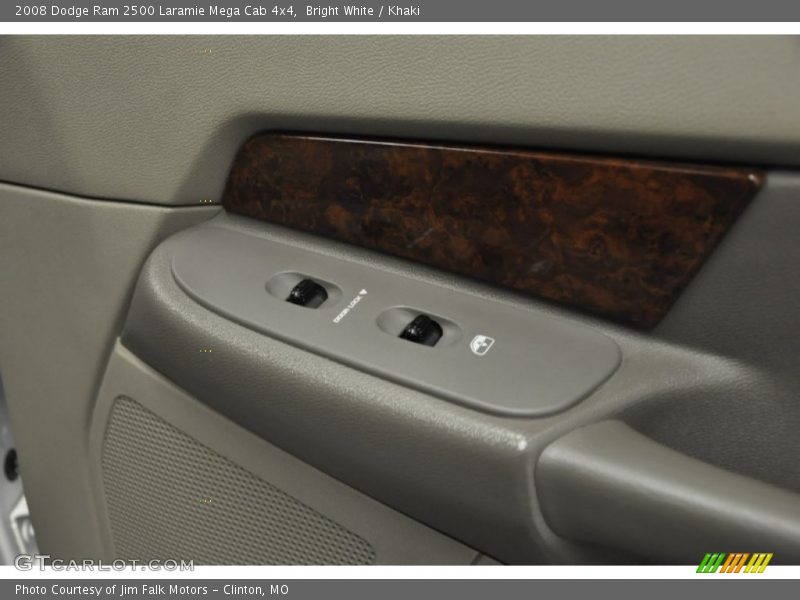 Bright White / Khaki 2008 Dodge Ram 2500 Laramie Mega Cab 4x4