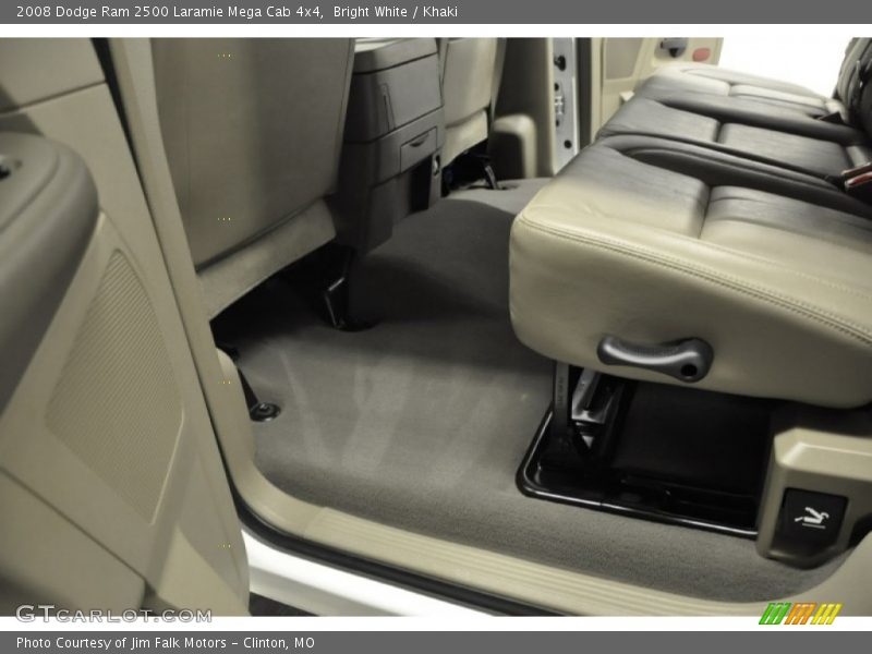 Bright White / Khaki 2008 Dodge Ram 2500 Laramie Mega Cab 4x4